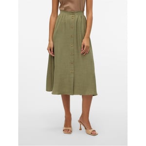 Women's Vero Moda Laney Midi A-Line Skirt in Laurel Wreath