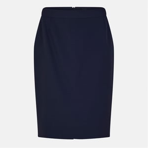 Women's Boss Vilea Knee Length Pencil Skirt in Navy