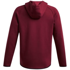 Men's Under Armour Hooded Neck Raglan Sleeve Fleece Hoody in Red