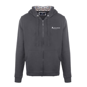 Men's Aquascutum Zpullover Hoody Swe in Antracite