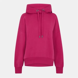 Women's Head Motion Hooded Neck Long Sleeve Sweatshirt in Pink