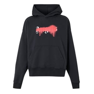 Men's Palm Angels Hoody in Black Red