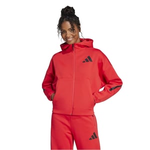 Women's adidas Z.n.e. Full Zip Hoodie in Pure Ruby