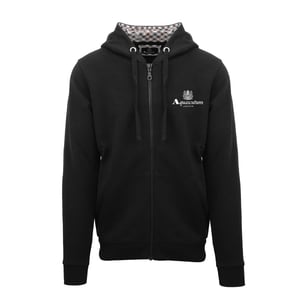 Men's Aquascutum Zp + Hoody S in   Black