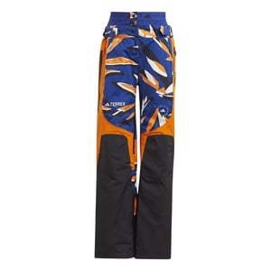 Women's adidas Abstract Patterned Regular Fit Ski Pants in Mystery Ink