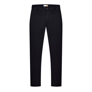 Men's Timberland Twill Solid Patterned Straight Chinos in Black