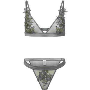Women's Glamorous Thong Green in Green