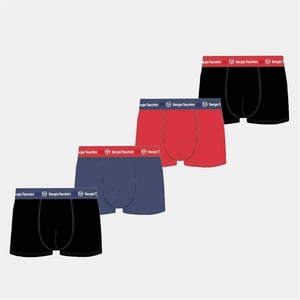 Men's Sergio Tacchini 4 Pack Plain Design Boxer Brief in Multi
