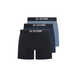 Men's G Star Lupin 3 Pack Plain Design Boxer Brief in Dnm/Dk Dnm/Nvy