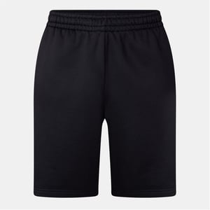 Men's Off White Logo Sweat Shorts with Elasticated Waistband in Black/White