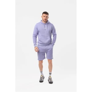 Men's Hype Sweat Shorts with Elasticated Waistband in Purple