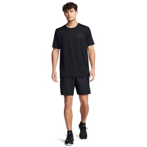 Men's Under Armour Woven Fitness Bermuda Shorts with Elasticated Waistband in .Black