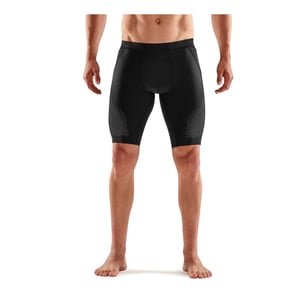 Men's Skins Skinny Fit Biking Shorts in Black