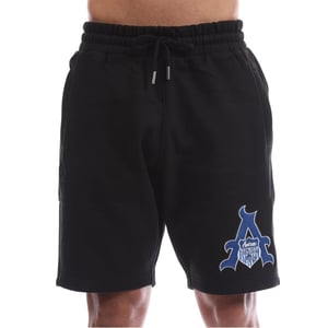 Men's Avirex Juniper Fleece Sweat Shorts with Elasticated Waistband in Black