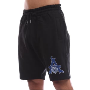 Men's Avirex Juniper Fleece Sweat Shorts with Elasticated Waistband in Black