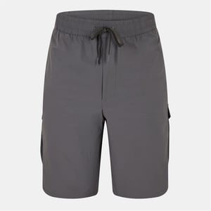 Men's Boss Urbanex Cargo Bermuda Shorts with Elasticated Waistband in Dark Grey