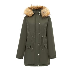 Women's Miso Parka Ladies Jacket in Khaki