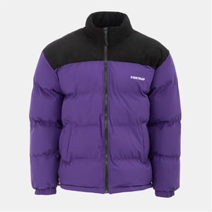 Men's Firetrap Puffer Jacket in Purple