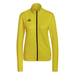 Women's adidas Funnel Neck High Collar Long Sleeve Jersey Athletic Top in Yellow/Black