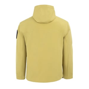 Men's Firetrap Windproof Hooded Long Sleeve Windbreaker in Yellow