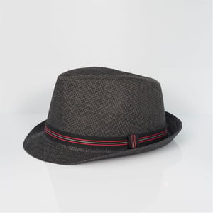 Accessories Brave Soul Trilby Hat With Contrast Tape Detail in Black