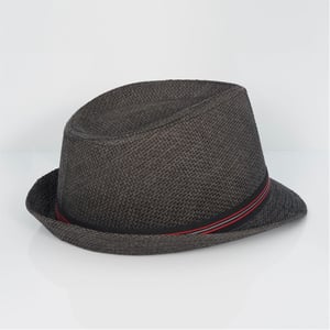 Accessories Brave Soul Trilby Hat With Contrast Tape Detail in Black