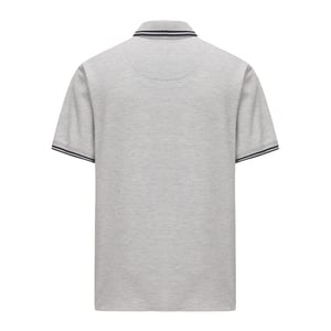 Men's Pretty Green Barton Polo in Grey Marl