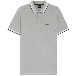Men's Boss Hbg Paddy Euro Polo Shirt in Silver