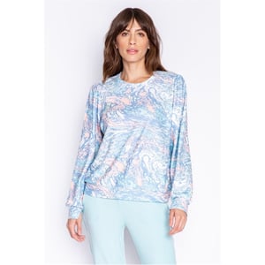 Women's PJ Salvage Salv Tie Die Watercolour Shirt in Multicolour