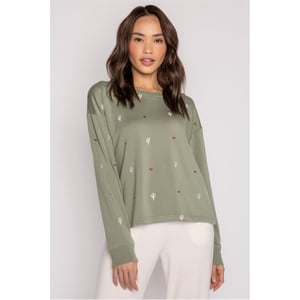 Women's PJ Salvage Salvage Olive Shirt in Hellgrün