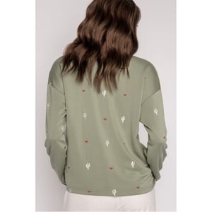 Women's PJ Salvage Salvage Olive Shirt in Hellgrün