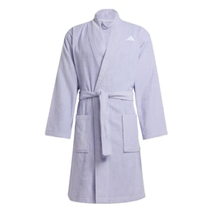 Women's adidas Long Sleeve Shawl Neck Robe in Vioton