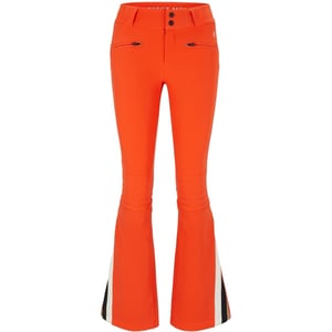 Women's Boss Solid Patterned Flared Ski Salopette in Orange