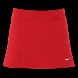 Women's Nike Solid Patterned Team Mini Skort in University Red