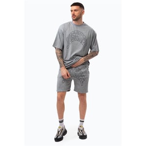 Men's Hype College Lettering Bermuda Shorts in Grey