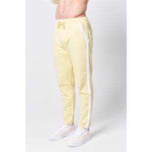 Men's Native Youth Slim Side Stripes Joggers in Yellow