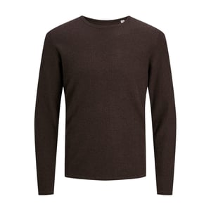 Men's Jack and Jones Knit Crew Neck Regular Fit Sweater in Mulch