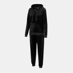 Women's Miso Women Velour Trcksuit in Black