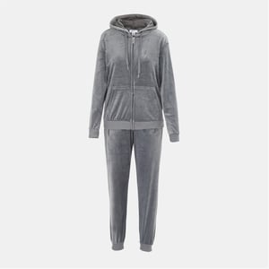 Women's Miso Women Velour Trcksuit in Grey