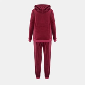 Women's Miso Women Velour Trcksuit in Fuchsia
