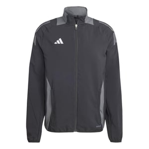 Men's adidas Tiro 19 Funnel Neck Raglan Sleeve Athletic Top in Black/Dark Grey