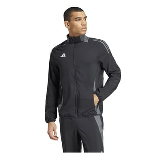 Men's adidas Tiro 19 Funnel Neck Raglan Sleeve Athletic Top in Black/Dark Grey