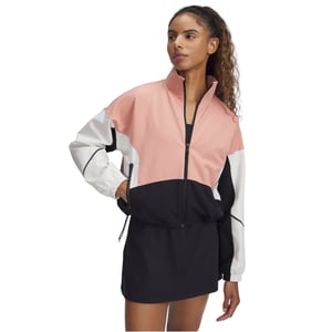 Women's Under Armour Color Block Training Jacket in Pink