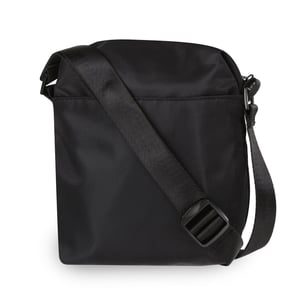 Accessories Spiral Rectangle Cross Body Bag with Black Hardware in Black