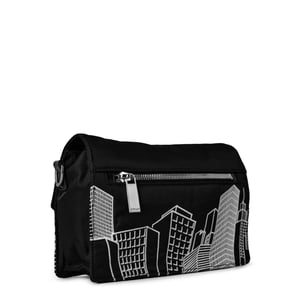 Accessories Off White Cross Body Sling Bag with Logo in Black/White