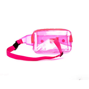 Accessories Spiral Statement Grab Bag with Logo Patch in Pink