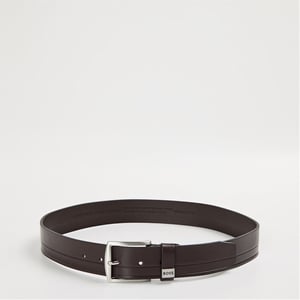 Accessories Boss Saltrio Leather Belt in Dark Brown