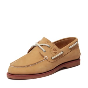Women's Timberland Classic Lace-Up Boat Shoes in Medium Beige