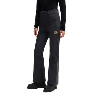 Women's Boss Kern Ski Solid Patterned Flared Ski Pants in Black