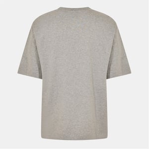 Men's Off White Crew Neck Short Sleeve Skate T-Shirt in Grey/Black